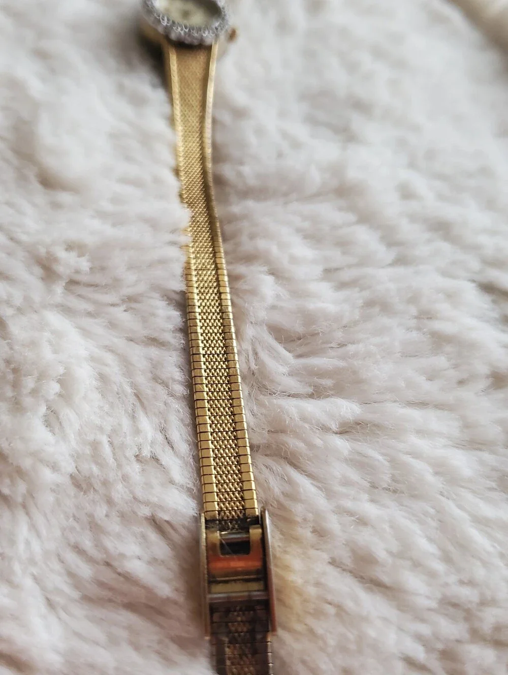 Armitron Quartz Women's Oval Analog Dress Watch Gold-Tone Bracelet Rhinestone